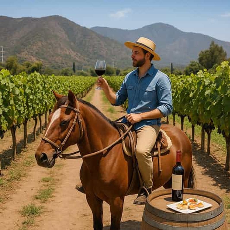 Billet Promenade à cheval dans le vignoble Thompson Wineries avec dégustation et accords mets-vin
