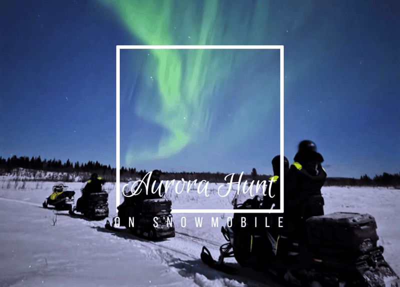 Billet Chasse aux aurores en motoneige - petits groupes
