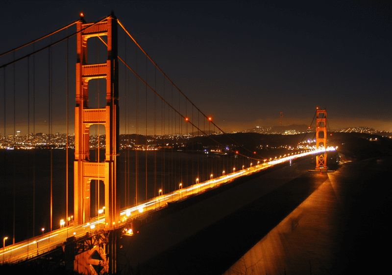 Billet San Francisco : Visite nocturne privée de la baie en avion