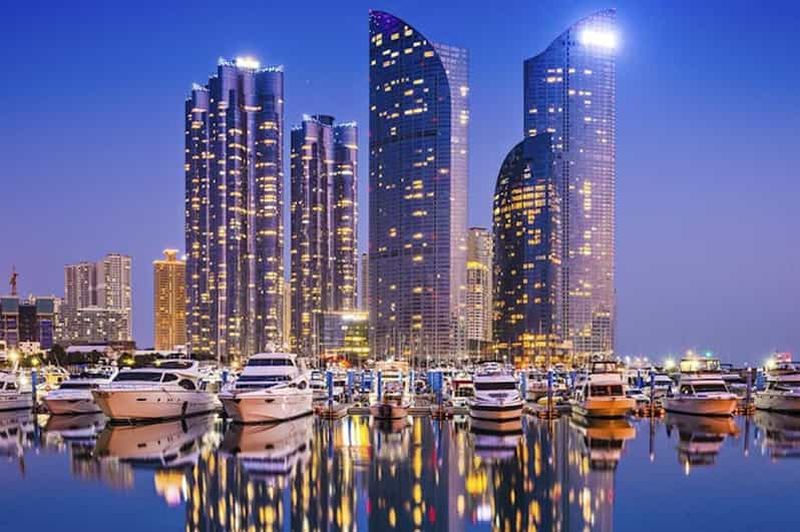 Billet Busan : Points de vue nocturnes avec croisière nocturne et feux d'artifice