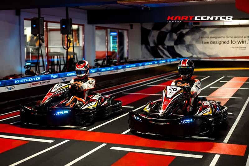 Billet Gdańsk : course de karting palpitante sur piste intérieure