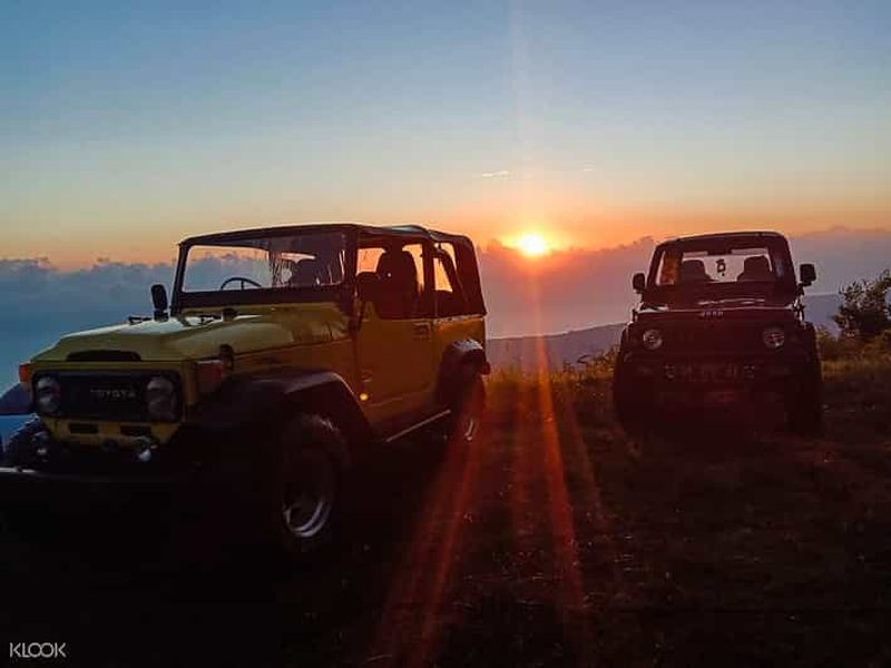 Billet Bali/Mont Batur : excursion privée en Jeep à l'aube et source chaude