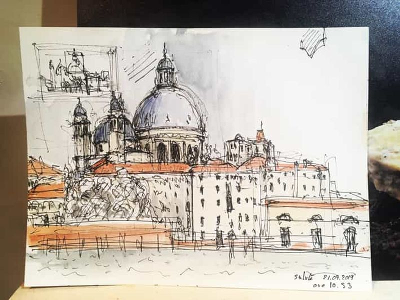 Billet Venise : atelier aquarelle et dessin à la Giudecca