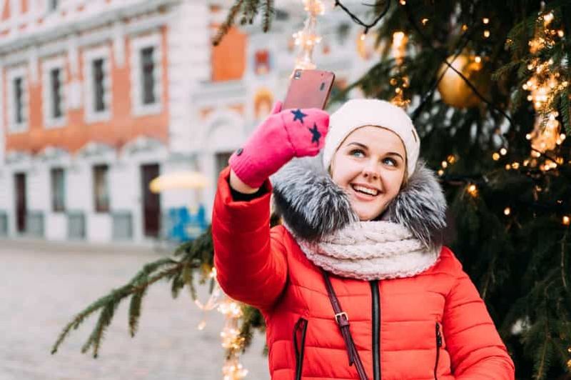 Billet Visite à pied privée de Noël à Riga avec biscuits