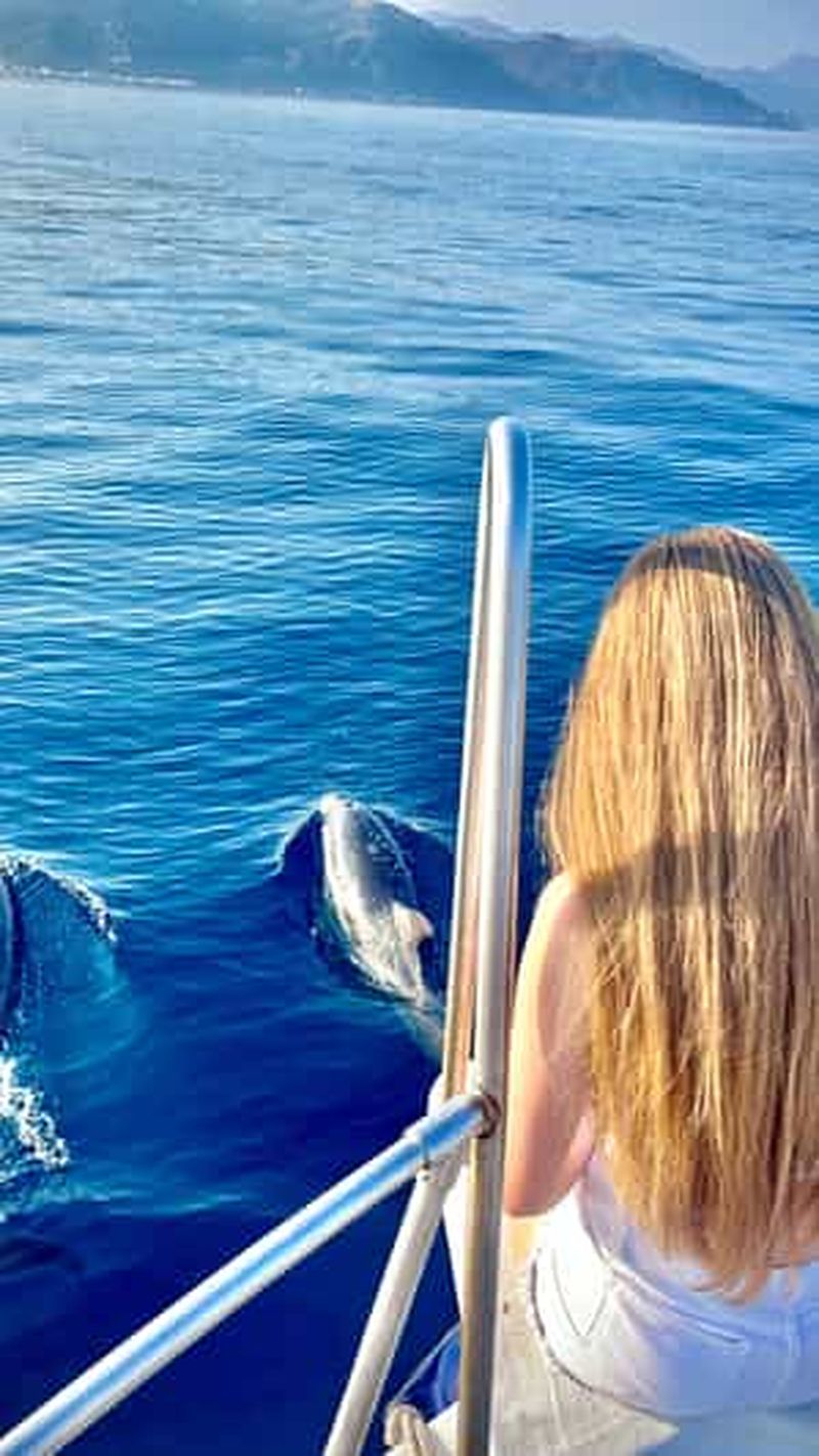 Billet Taormine : tour avec les dauphins et apéritif au coucher du soleil en bateau