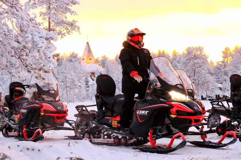 Billet Rovaniemi : Randonnée guidée en motoneige dans la nature sauvage