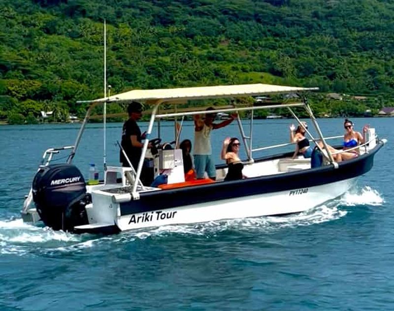 Billet MOOREA : EXCURSION PRIVÉE DE 6 HEURES EN BATEAU, PLONGÉE LIBRE ET DÉJEUNER