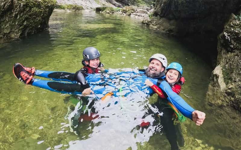 Billet Salzbourg : canyoning en famille en petit groupe et encadrement de qualité, enfants à partir de 9 ans
