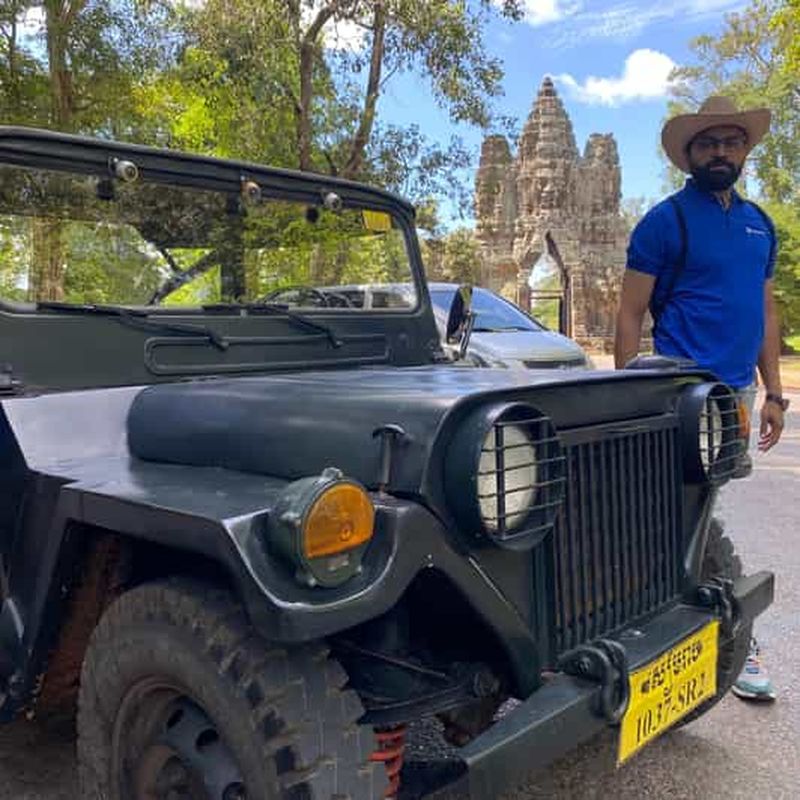 Billet Siem Reap : excursion en Jeep à l'aube à Angkor Wat, hors des sentiers battus