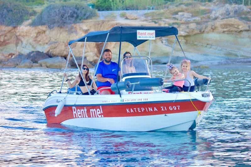 Billet Hersonissos : location de bateau à moteur privé - aucun permis requis