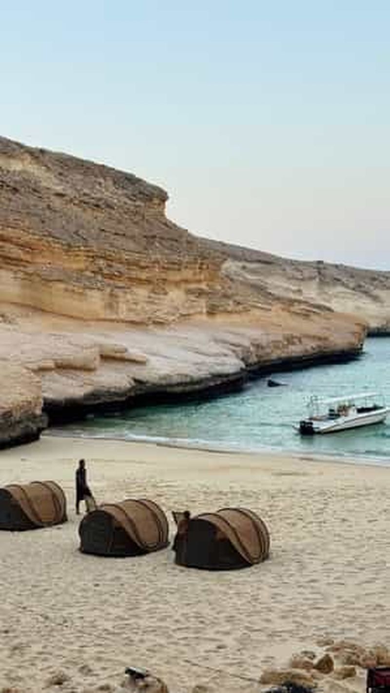 Billet Mascate : Camping de nuit sur la plage avec dîner barbecue