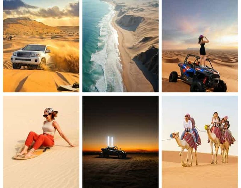 Billet Doha : Quad, quad ou buggy, rallye dans les dunes, chameau et planche à voile