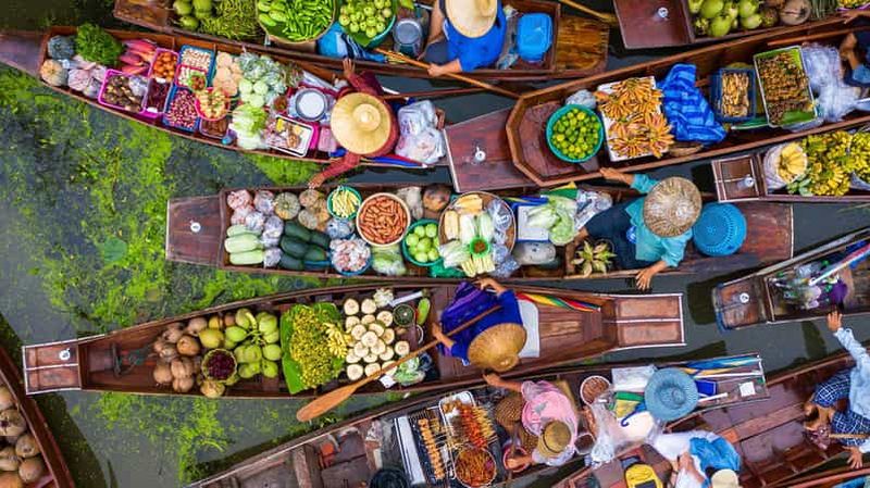 Billet Bangkok : Damnoen Saduak et marché de Maeklong avec sortie en bateau