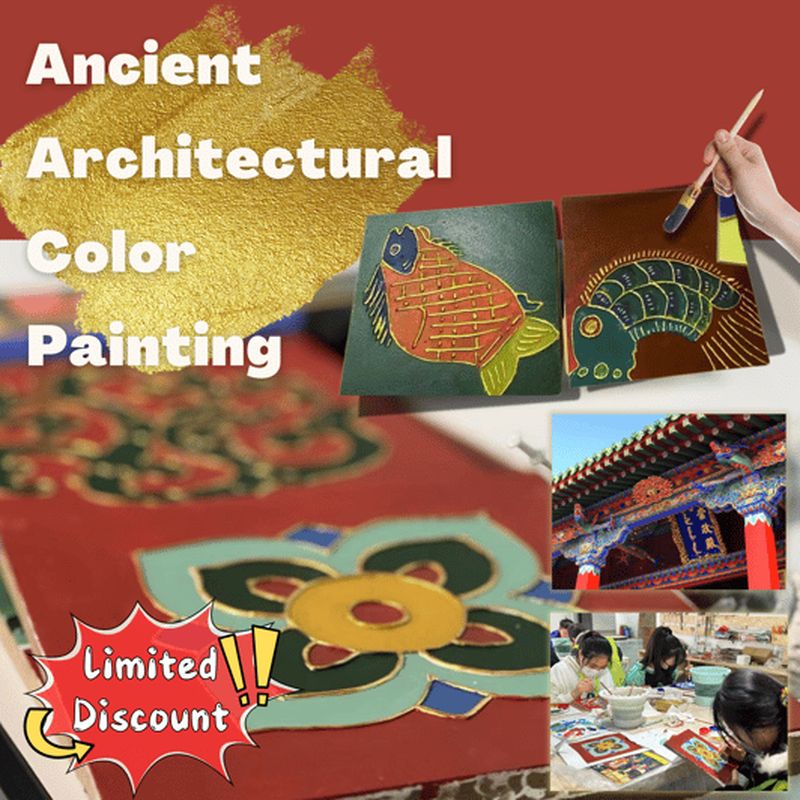 Billet Peinture architecturale ancienne en couleur - Créez votre souvenir