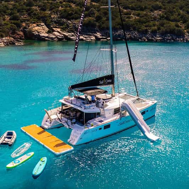 Billet Agios Nikolaos : Excursion en catamaran Déjeuner et jouets aquatiques