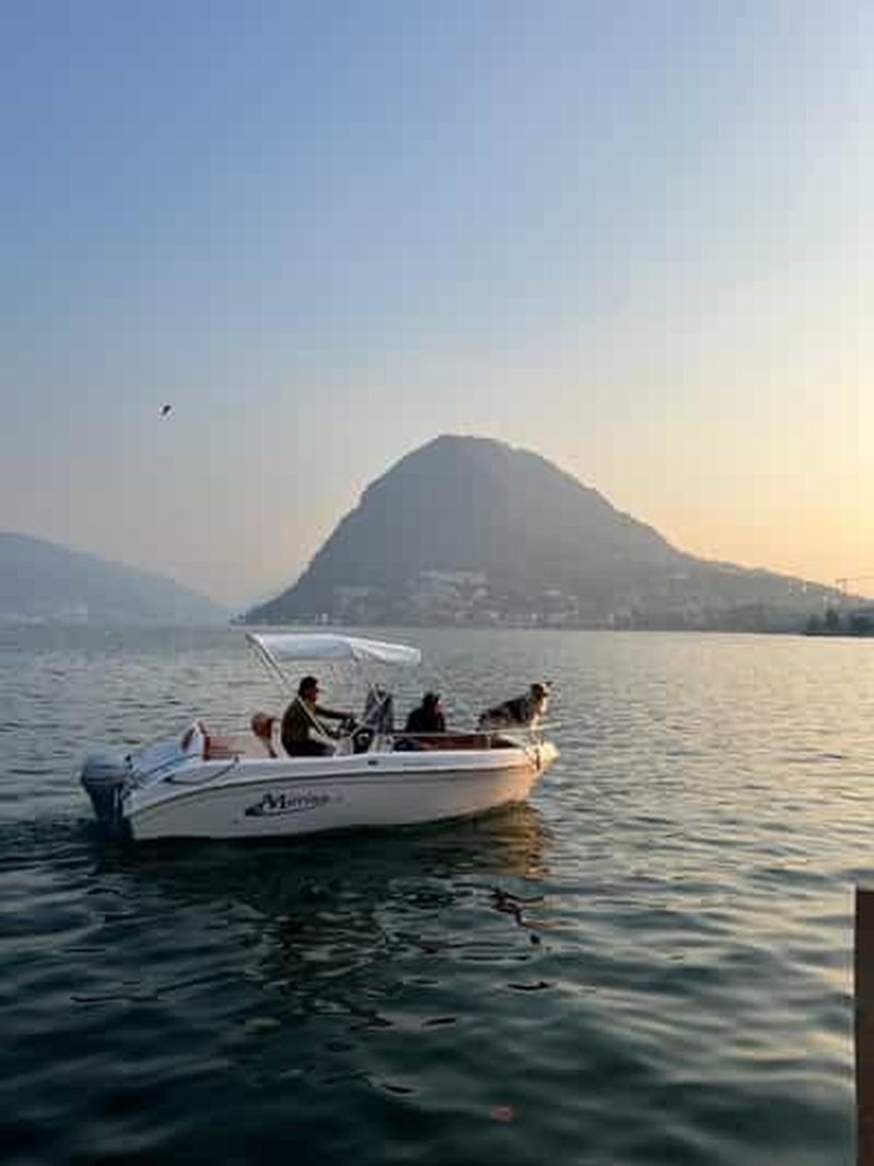 Billet Location de bateau : sans skipper – Lac de Lugano (7 personnes maximum)