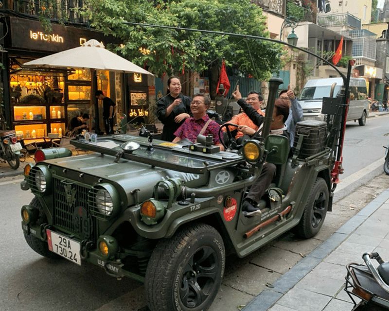 Billet Hanoi de nuit : Visite privée en jeep de la ville et club de musique jazz
