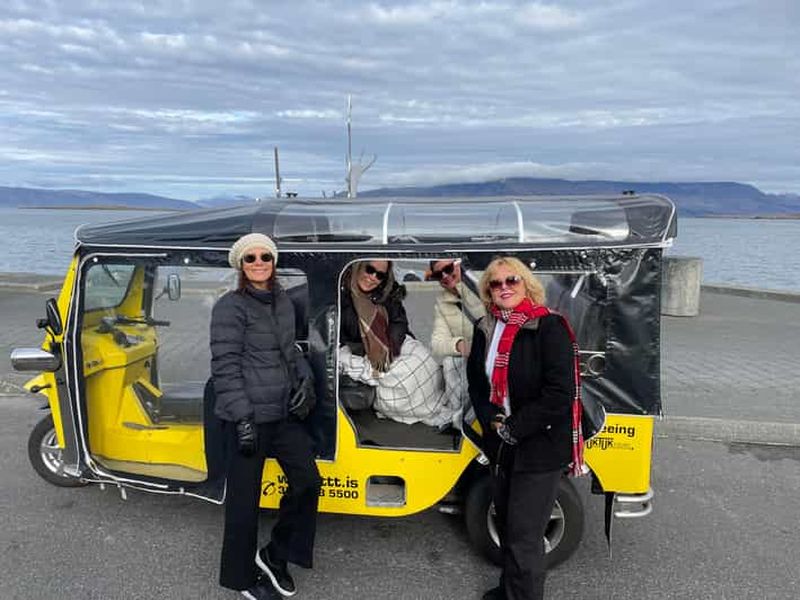 Billet Visite privée des temps forts de Reykjavík en Tuk-tuk