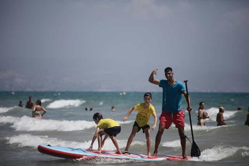 Billet San Juan Beach: Paddle Surf Table rental + Snack and Drink