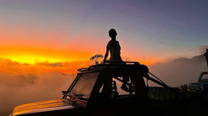 Billet Mont Batur : coucher de soleil et lever de soleil en Jeep 4WD avec photographe