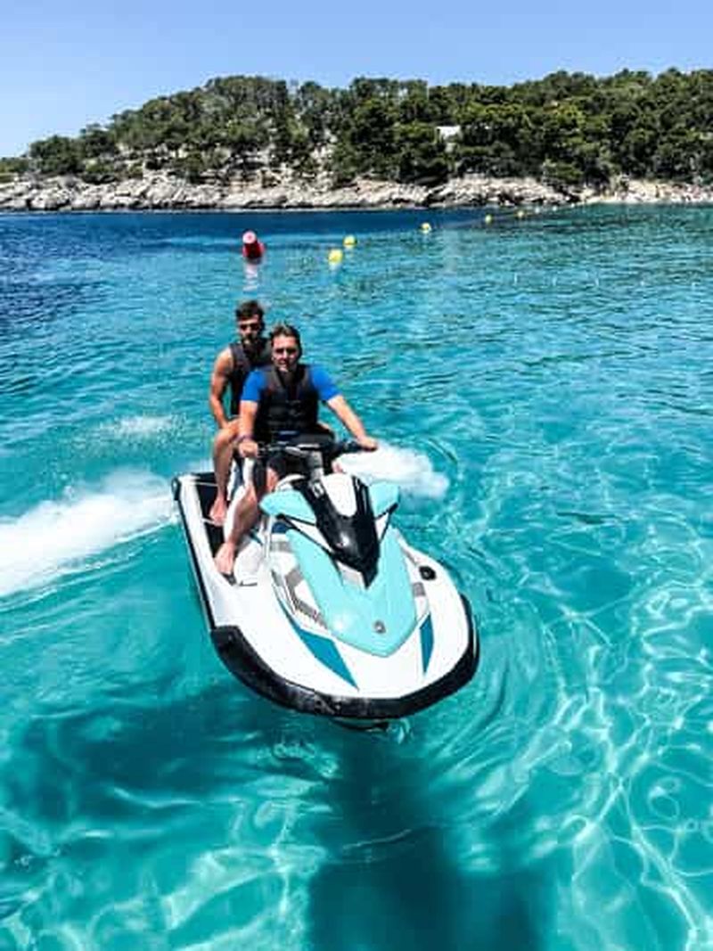 Billet Excursion en jet ski à Ibiza : de San Antonio à Cala Salada - sans permis