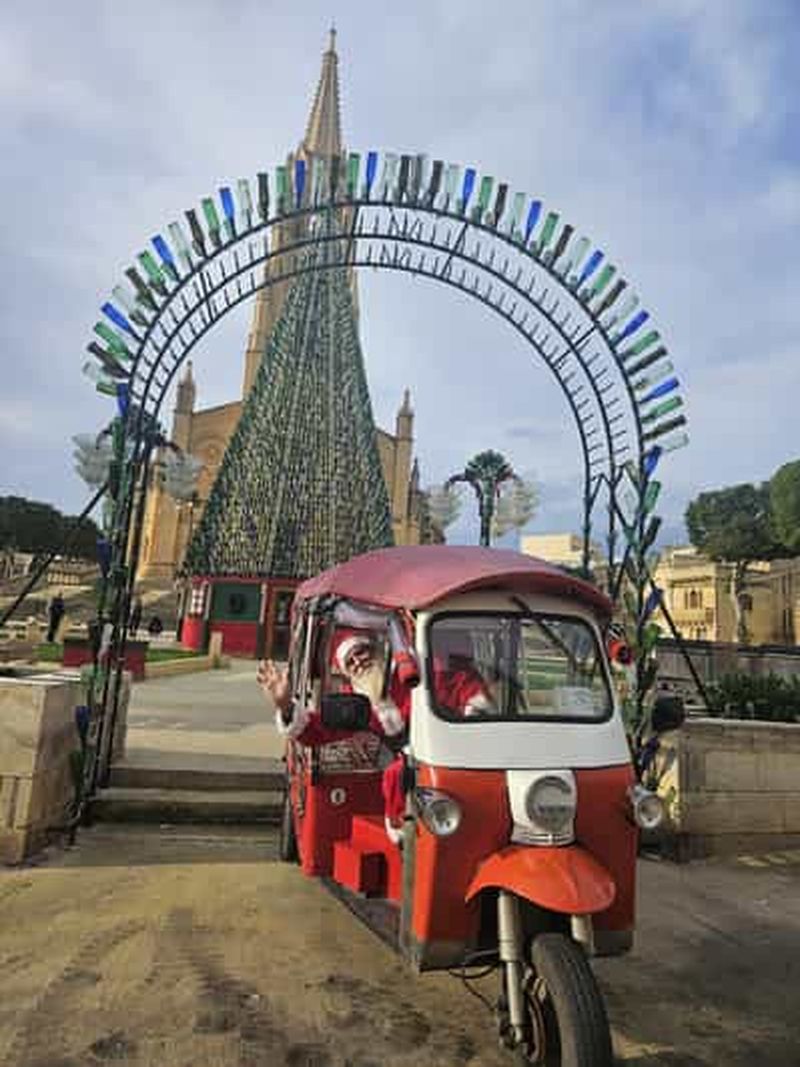 Billet Visite de Noël à Gozo en Tuk Tuk ou Jeep, dîner inclus