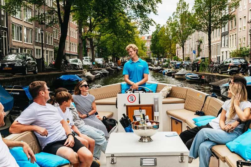 Billet Amsterdam : Croisière sur les canaux en bateau ouvert avec option boisson