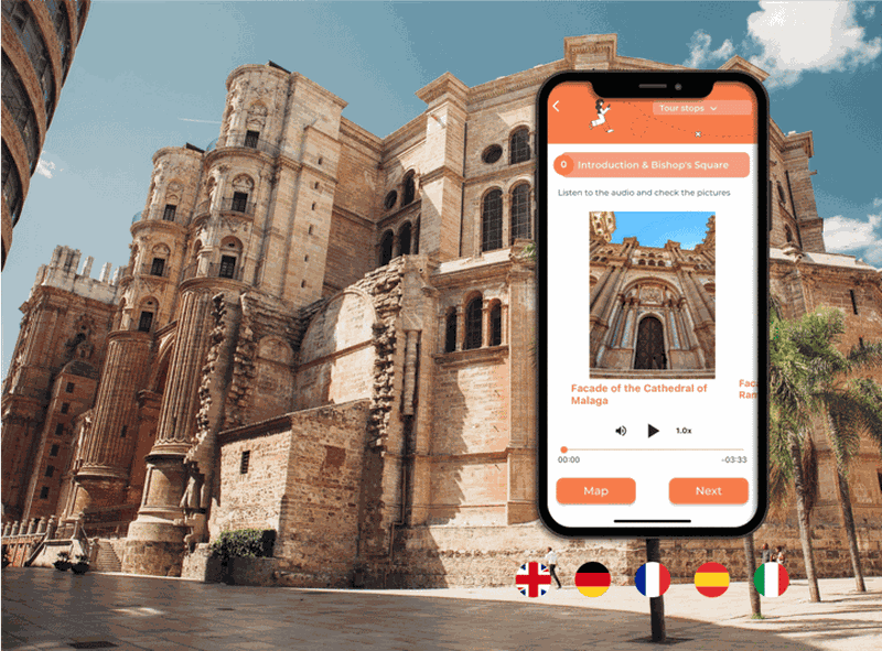 Billet Cathédrale de Malaga : visite autoguidée créée par un guide officiel
