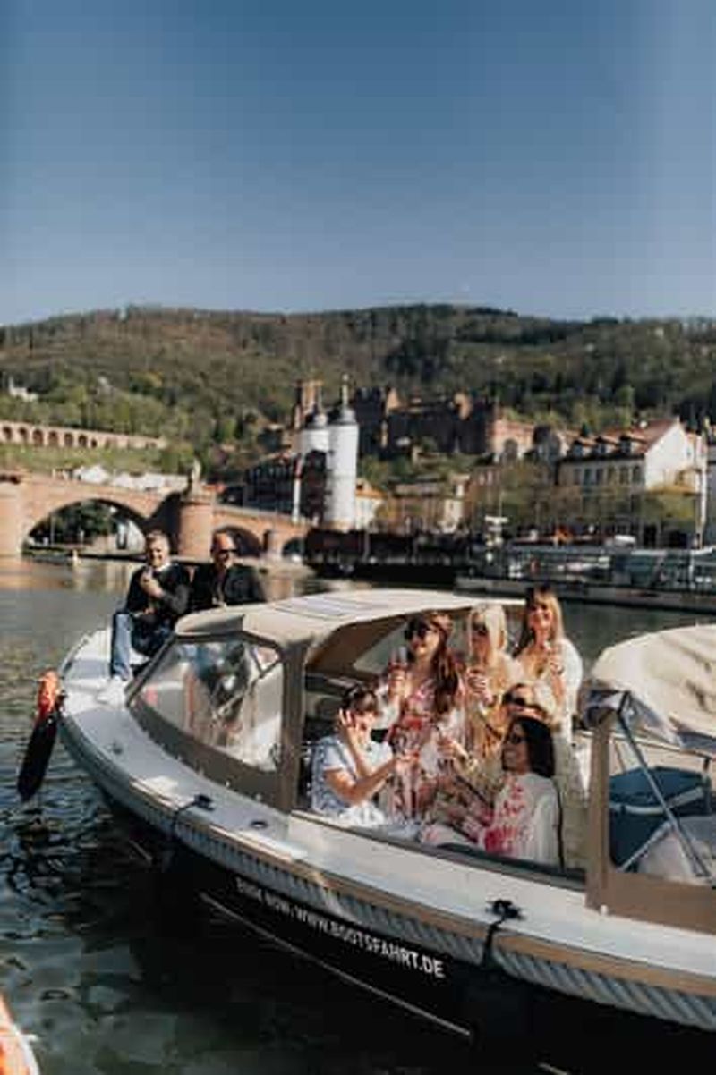 Billet Heidelberg : excursion en bateau Heidelberg Bateau privé avec capitaine 3,5 heures jusqu'à 12 personnes