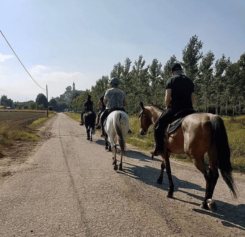 Billet Albiano d'Ivrea : promenade à cheval avec apéritif typique en dehors de Turin