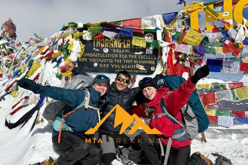 Billet Katmandou : Trek de 8 jours dans l'Annapurna via le col de Thorong La