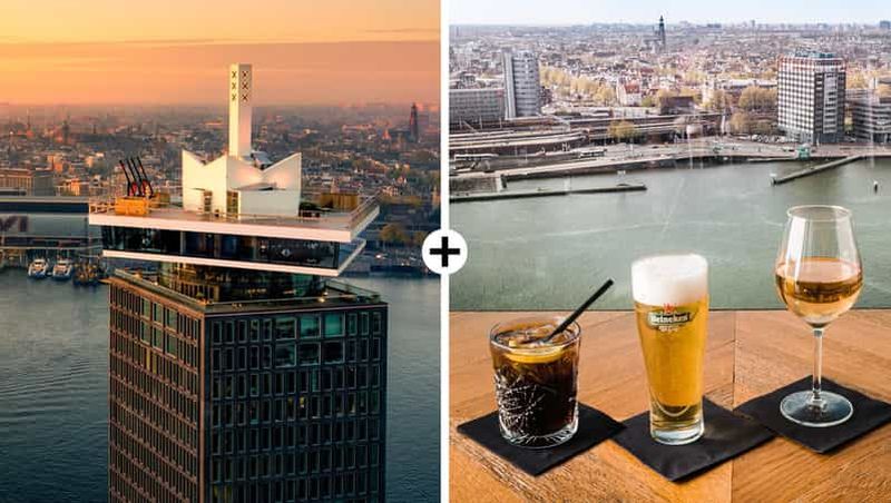 Billet Amsterdam : billet d'entrée pour l'A'DAM Lookout avec une boisson