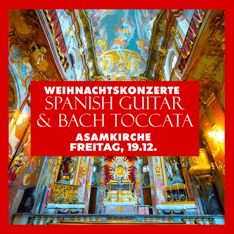 Billet Munich : Guitare espagnole et Toccata de Bach à l'Asamkirche