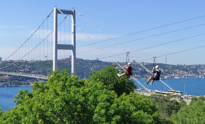 Billet Istanbul : Aventure en tyrolienne avec vue sur le Bosphore