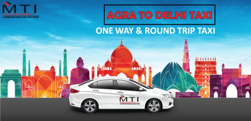Billet Agra : Taxi privé pour Delhi avec transfert optionnel à l'aéroport