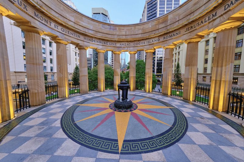 Billet Visite à pied de Brisbane pendant la guerre