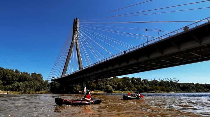 Billet Packrafting kayak visite guidée fleuve Vistule Varsovie Pologne