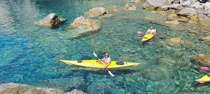 Billet Marina di Campo : excursion de 2 heures en kayak le long de la côte sauvage sud