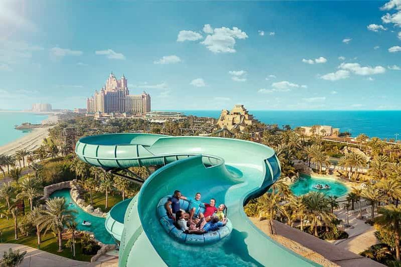 Billet Dubaï : Pass journée Aquaventure World avec Lost World Aquarium
