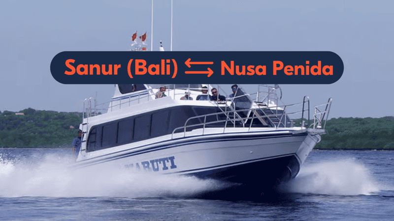Billet Depuis Bali : Bateau aller simple ou aller-retour Sanur vers/depuis Nusa Penida