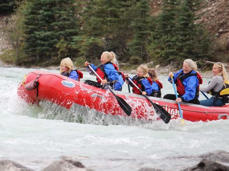 Billet Aventure familiale en rafting dans le parc national Jasper