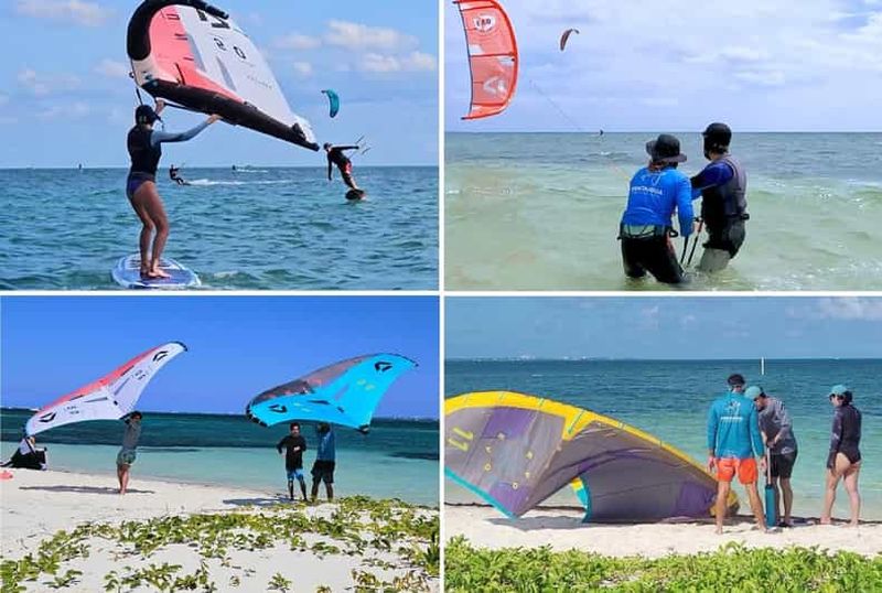 Billet Cancún : cours de kitesurf ou de wingfoil
