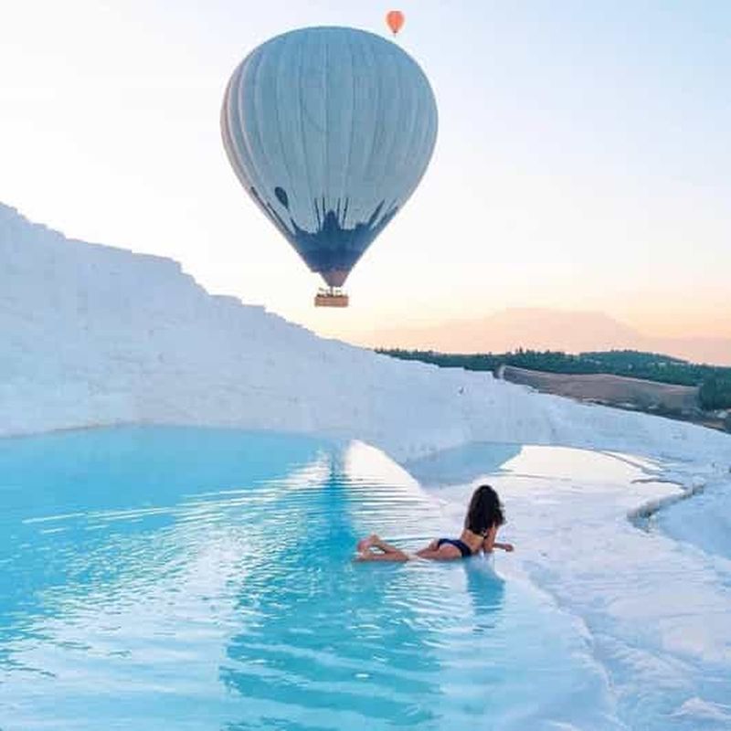 Billet Au départ d'Antalya : Vol en montgolfière à Pamukkale avec déjeuner