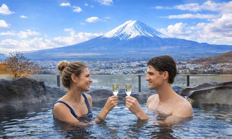 Billet Tokyo : excursion à la 5e station du mont Fuji et à l'onsen