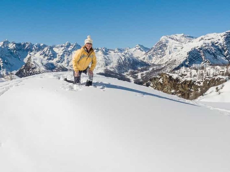 Billet Valmalenco : randonnée en raquettes au pied du pic Scalino