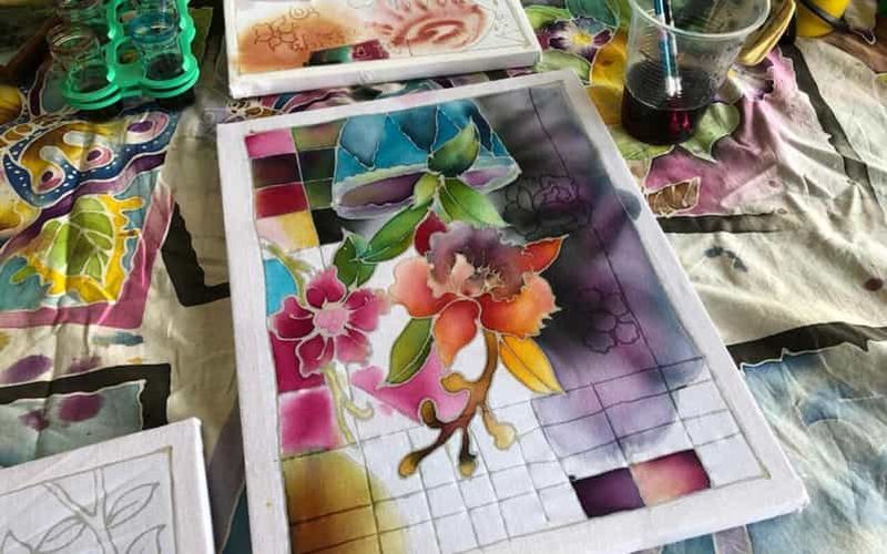 Billet Penang : peinture sur batik à Balik Pulau et mini-zoo