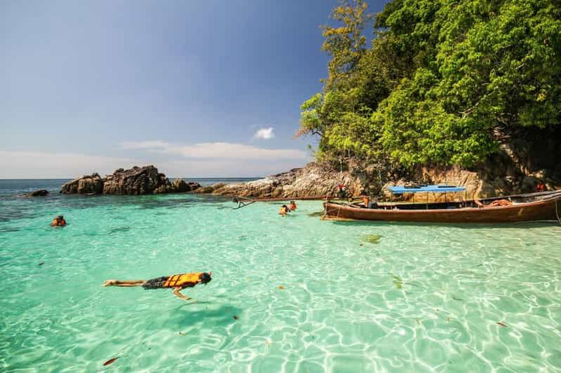 Billet Koh Lipe : Excursion de plongée en apnée sur 5 îles en bateau à longue queue avec déjeuner