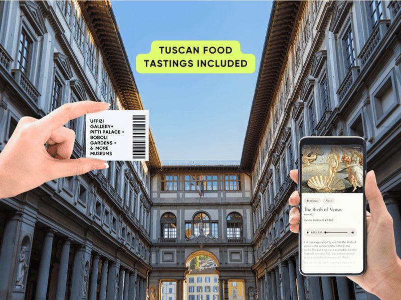 Billet Florence : Uffizi, Pitti Palace et Boboli : laissez-passer combiné de 5 jours