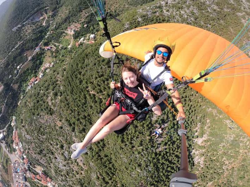 Billet Alanya : Parapente en tandem au-dessus d'un château et de la mer