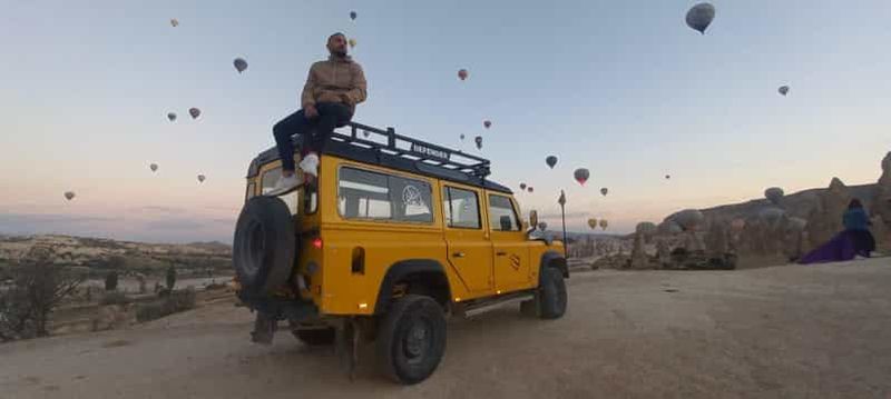 Billet Depuis Göreme/Ürgüp : Safari en jeep en Cappadoce au lever ou au coucher du soleil